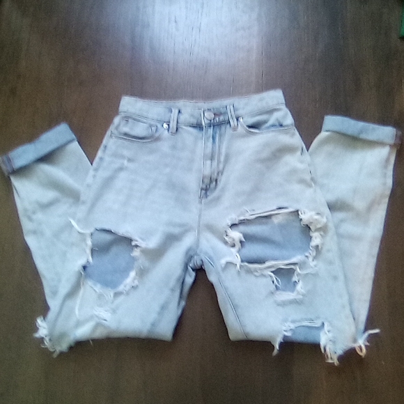 -BDG Urban Outfitters Destroyed High Rise Mom Jeans - Picture 6 of 12
